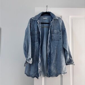 Good American Light Blue Jean Jacket